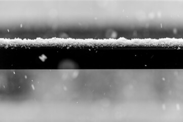 イメージ素材（初雪が降った外の風景）