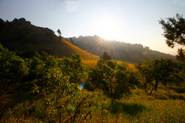 Fototapeta premium Views at Bear Butte State Park, South Dakota