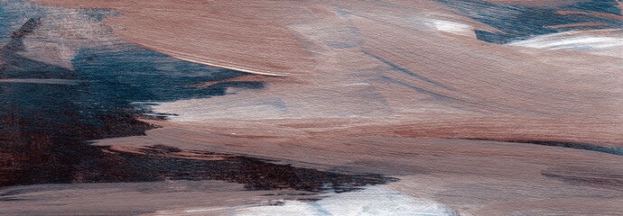 Abstract painting. Versatile artistic backdrop for creative design projects: posters, banners, cards, websites, magazines, wallpapers and book covers. Contemporary artwork. Blue and brown colours.