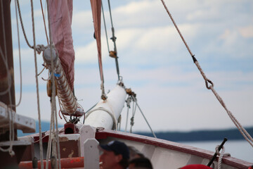 yacht in the harbor © sue