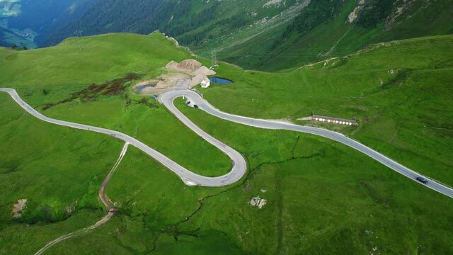 Timmelsjoch high alpine road in Austria called Passo Rombo