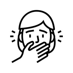 spooky halloween line icon vector. spooky halloween sign. isolated contour symbol black illustration