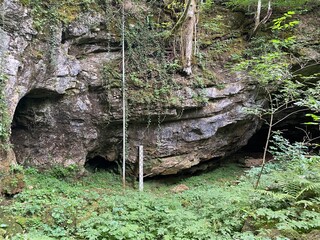 Cave Zagorska pec or Zagorska cave in Desmerice - Ogulin, Croatia (Špilja Zagorska peć ili...
