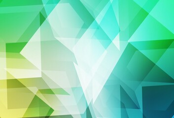 Light Green vector low poly texture.