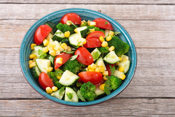 Fresh vegetable salad