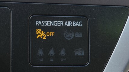 Car Passenger Seat Air Bag Status LEDs	