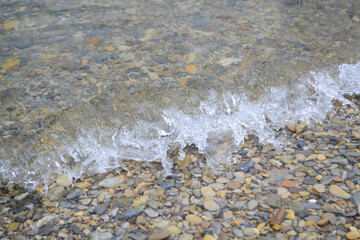 waves on the beach