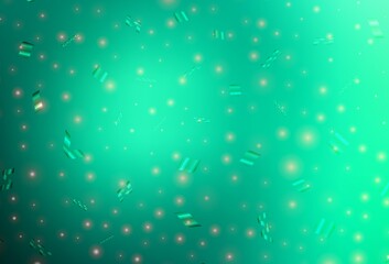 Light Green vector pattern in Christmas style.