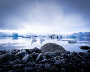 glacier at the beach
