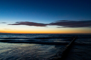 Fototapeta premium Sonnenuntergang an der Ostsee