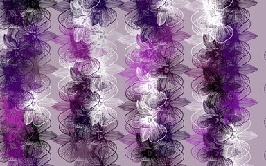 Obraz na płótnie Canvas Light Purple vector natural background with flowers.