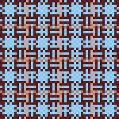 Seamless checkered pattern background. fabric texture. Vector.