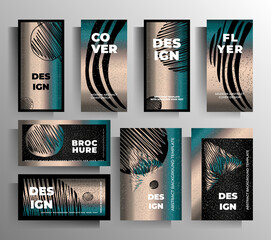 Design of covers for a book, magazine, booklet, catalog, poster. A large collection of stylish templates. Vector illustration.