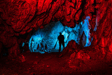 Inside the cave