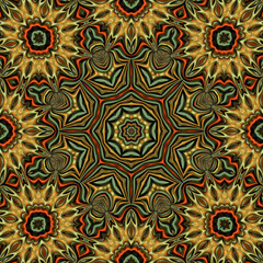 Abstract octagonal mandala style pattern 