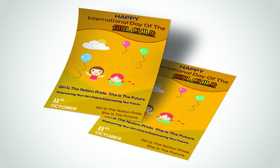 International Day Of The Girl Child Flyer Template 