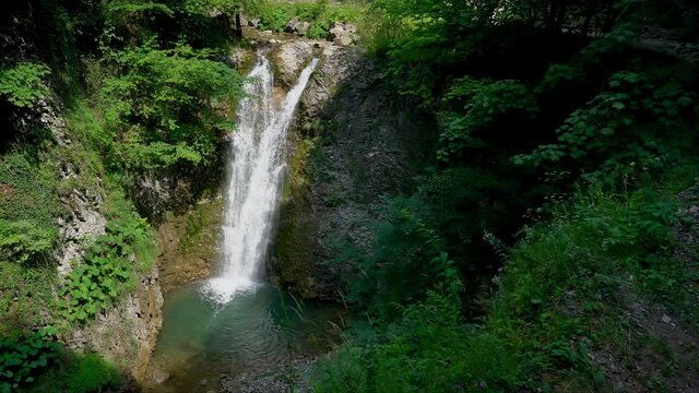 Waterfall Jasenica, Vlasic mountain, Bosnia and Herzegovina - (4K)