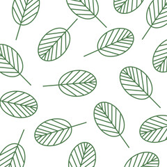 elegant seamless pattern with abstract leaf for your design