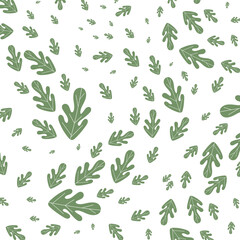 elegant seamless pattern with abstract leaf for your design