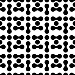 Circles, geometrical shapes seamless pattern. Modern ornament. Ethnic wallpaper. Geometric background. Contemporary backdrop. Digital paper, textile print, abstract image. Vector.