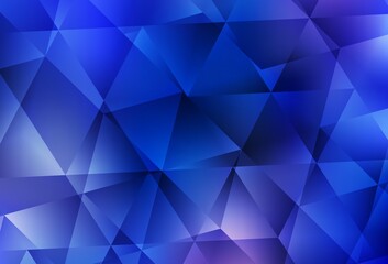 Obraz premium Light BLUE vector abstract polygonal pattern.
