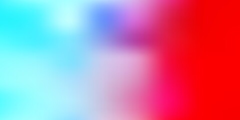 Light blue, red vector abstract blur template.