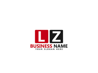 Letter LZ logo, lz logo icon design vector for all kind of use - obrazy, fototapety, plakaty