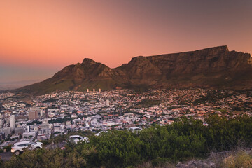 Fototapeta na wymiar Beautiful Sunset in Cape Town, South Africa