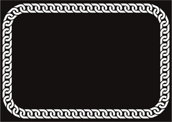 チェーンのフレームイラスト素材