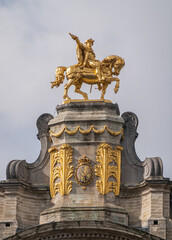 Fototapeta na wymiar Charles Alexander of Lorraine statue, Brussels, Belgium