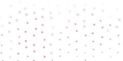 Light red vector background with spots.
