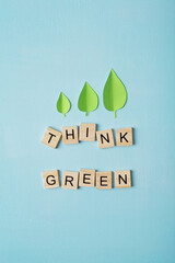 think green. ecology concept