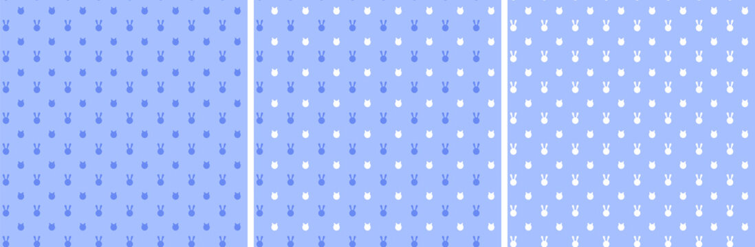 Vector Pattern For Baby Design In Three Color Options