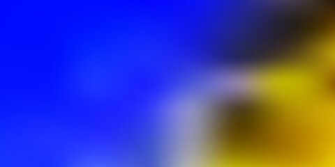 Light blue, yellow vector blur backdrop.