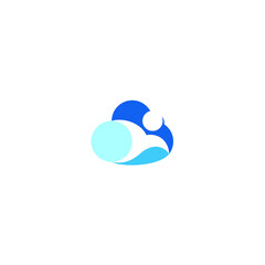 Creative Cloud Logo Design, an inspiring health vector