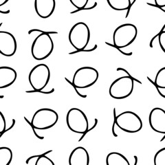 Seamless pattern with sketch circles shape