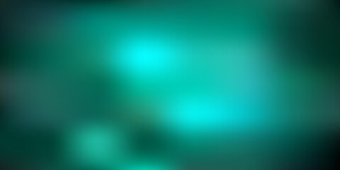 Dark green vector gradient blur template.