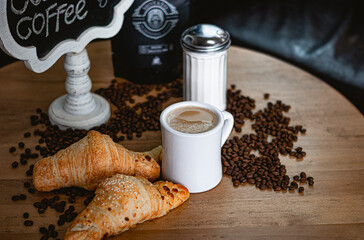 Colombian coffee with milk bakery cafe colombiano tinto