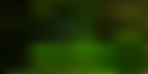 Fototapeta premium Dark green vector gradient blur backdrop.