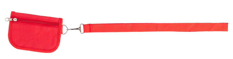 Card Holder Name Tag Lanyard with Neck Strap isolated on white background. - 452605417