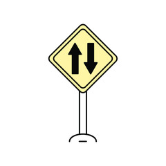 road sign icons symbol vector elements for infographic web