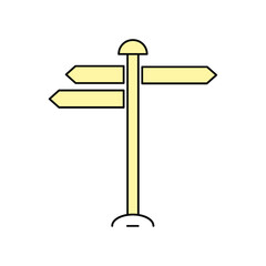 road sign icons symbol vector elements for infographic web