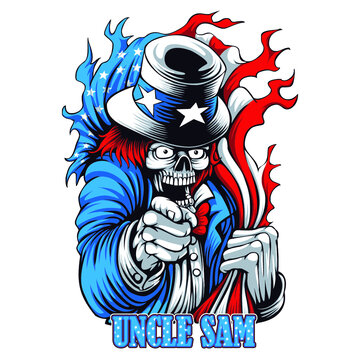 Skull Uncle Sam