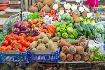 Vegetables Stall Asia