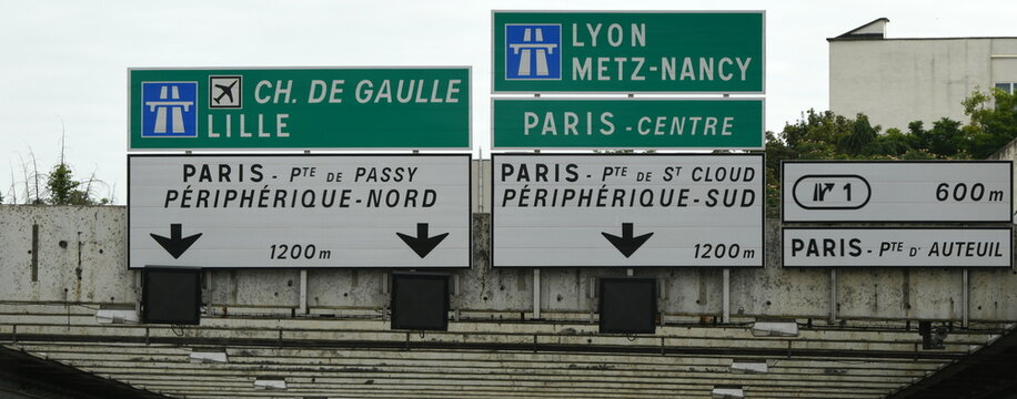 p&eacute;riph&eacute;rique parisien...orientation
