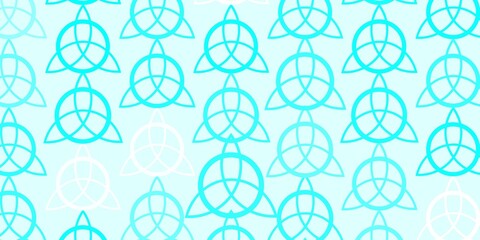 Light Blue, Green vector texture with religion symbols.