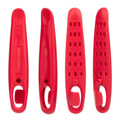 Set of Plastic Cycling Bicycle Tire Opener Tyre Lever High Quality Bicycle Repair Tools isolated on white background.