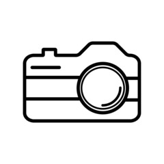 Digital camera icon vector layout