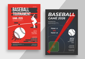 Baseball Tournament Poster Layout