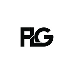 flg letter monogram initial logo design